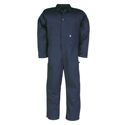 100% Cotton Work Coveralls w/Button Front Closure