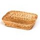 Oblong White Willow Open Weave Tray (8"x6 1/2"x1 3/4")