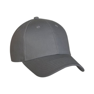 Structured Unwashed Chino Baseball Cap (Gray)