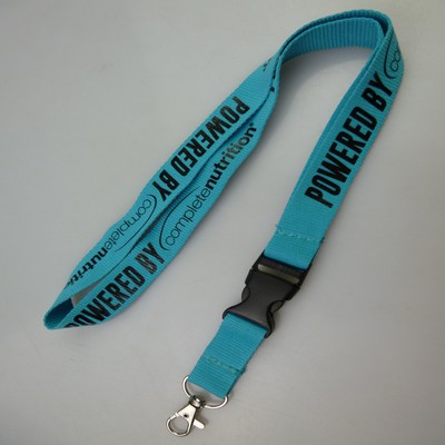 3/4" Polyester Lanyard with Plastic Buckle