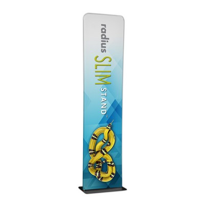 2' Radius Slim Stand™ w/Graphic, 2-Sided