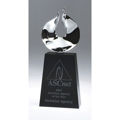 Oasis Crystal Flame Award 10"H