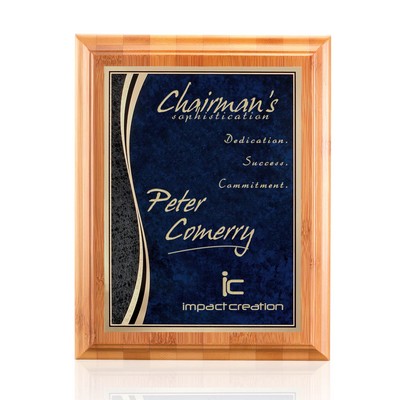 Bamboo/Finch Plaque - Bamboo/Blue 8"x10"