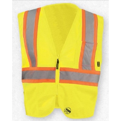 Class 2 Mesh Self-Extinguishing Two Tone Vest