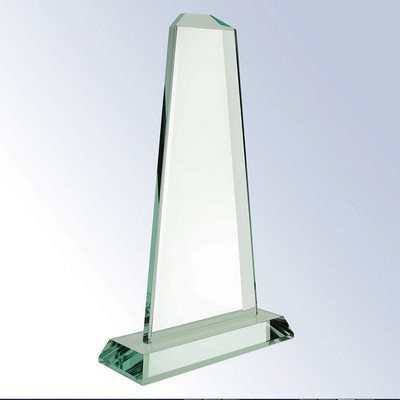 Jade Glass Pinnacle Award, Large (10-3/4"x6-1/4")