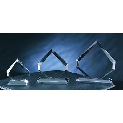 Peach Award optical crystal award/trophy.5"H