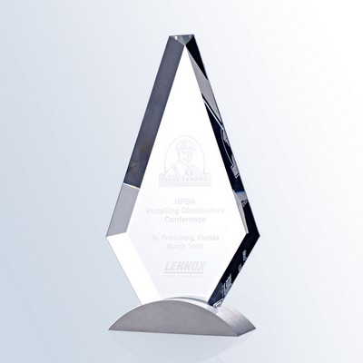 Royal Diamond with Base Optic Crystal Award