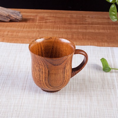 Wooden Beer Mug Office Wood Cup