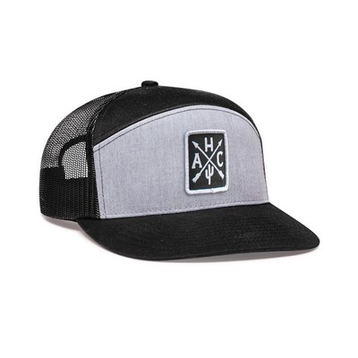 6-Panel Arch Trucker Snapback Cap