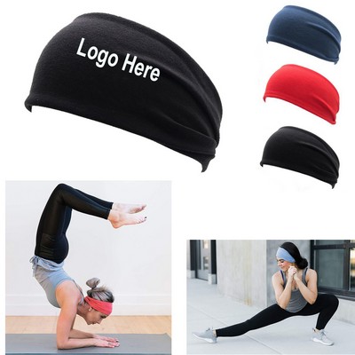 Stretchy Moisture Wicking Unisex Hairband