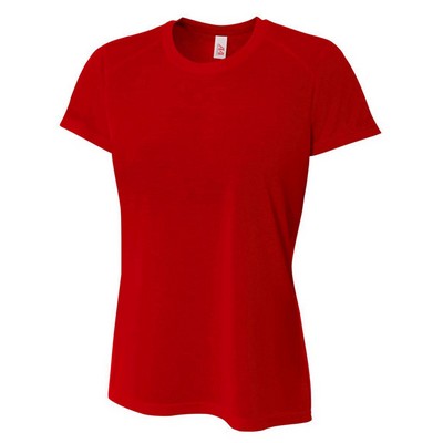 A4 Inc Womens Spun Poly Tee