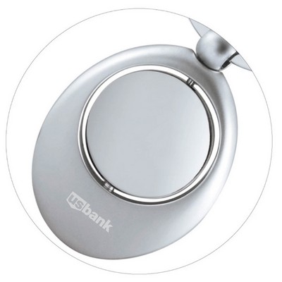 Silver Globe Swivel Keyring