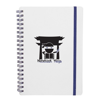 White Spiral Notebook (2 Color Imprint)