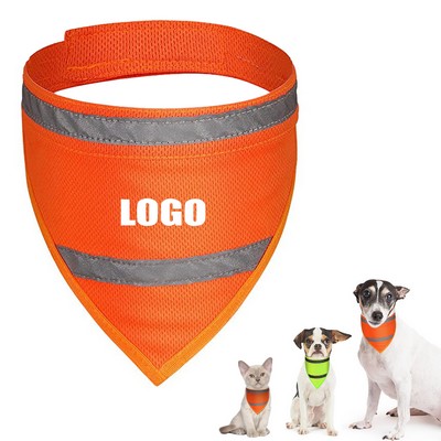 Dog Safety Reflective Triangle Bandana Scarf