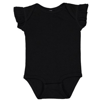 Rabbit Skins Infant Flutter Sleeve Bodysuit