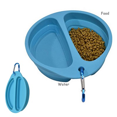 Production Stretchable Dual Pet Treat Bowl Food Tray