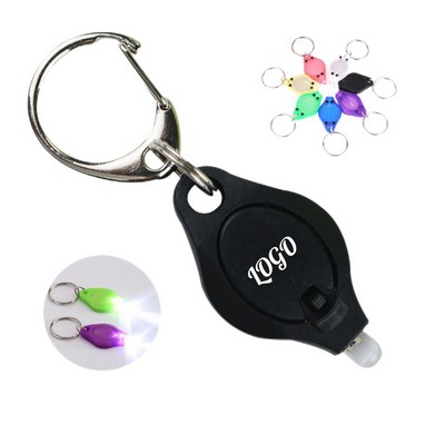 Multi-function Mini LED Flashlight Keychain