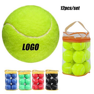 12 Pack Durable Pressurized Tennis Balls