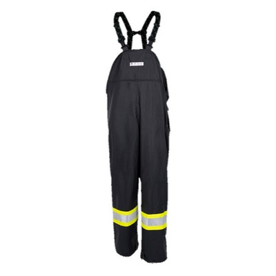 Flame Resistant Waterproof Black Bib Pants