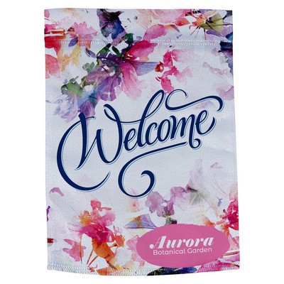 Polyester Poplin Garden Flag 17" x 12" 220GSM-Full Color on one side