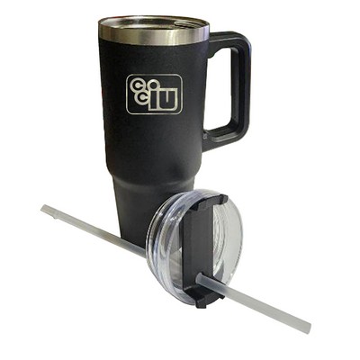 40 oz Big Stainless Steel Straw "Slim" Tumbler