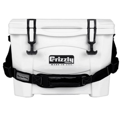 Grizzly 15 Quart Cooler in White