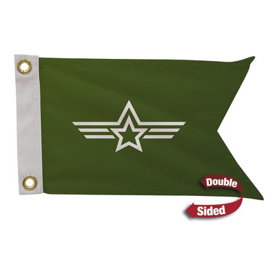 8" x 12' Polyester Guidon Flag Double-Sided