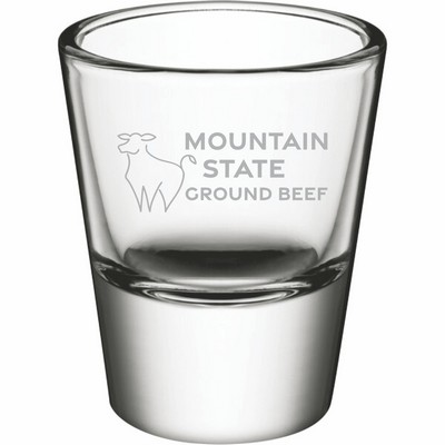 Deep Etched or Laser Engraved Acopa 1.25 oz. Shot Glass