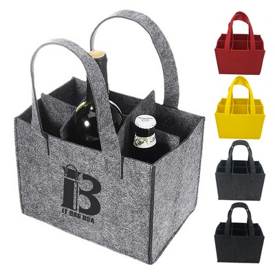 Felt Wine Tote Bag