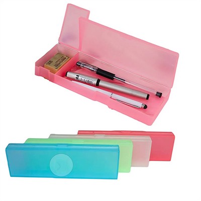 Plastic Stationery Storage Case Pencil Boxes Organizer