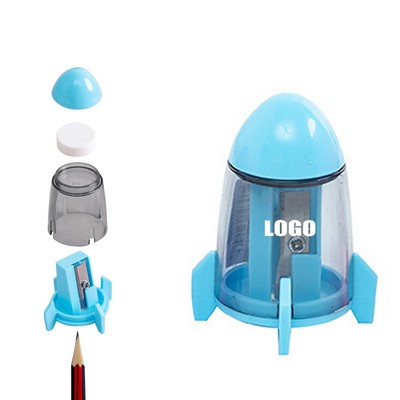 Rocket Shaped Pencil Sharpener