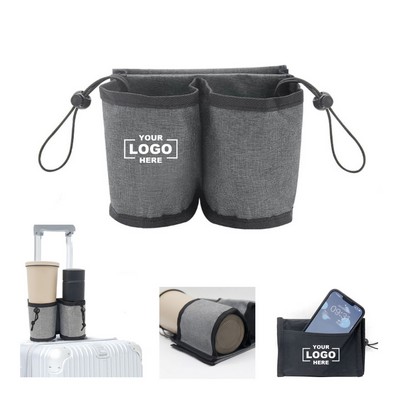 Luggage Travel Cup Holder Free Hand Drink Storage Bag