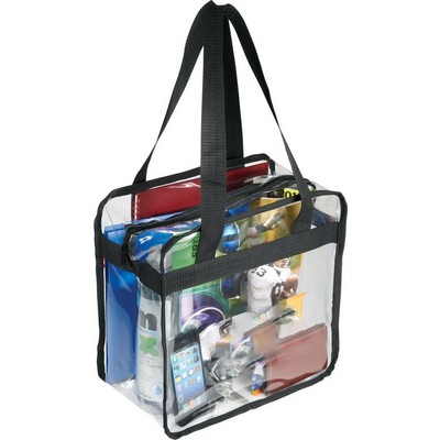 Game Day Clear Zippered Safety Tote