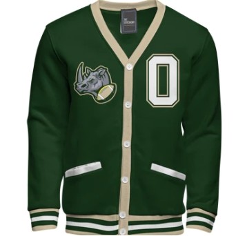 Fleece Varsity Cardigan