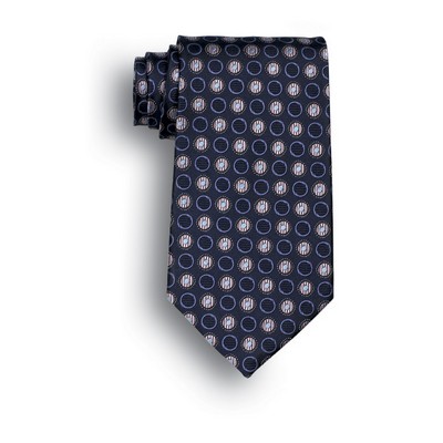 Navy Blue Ellison Bay Woven Polyester Tie