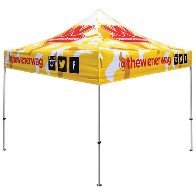 Pop Up Canopy w/Aluminum Frame & Full Sublimation (10'x10')