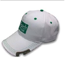 Baseball Cap w/Bottle Opener Visor