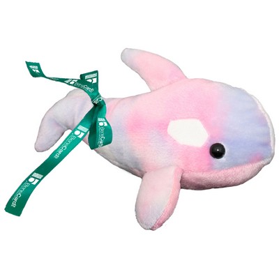 6"-8" Plush Sea Life Tie-Dye Whale Stuffed Animal