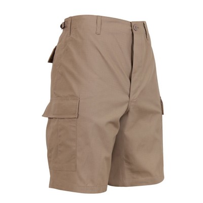 Khaki Rip-Stop Battle Dress Uniform Combat Shorts (2XL)