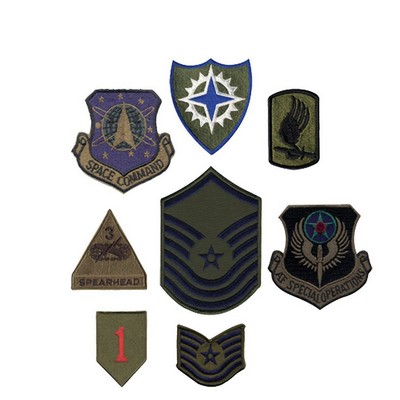 Subdued Military Patch Assortment (500 Count)