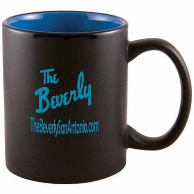 11 Oz. Two-Tone Matted C-Handle Mug