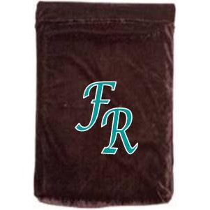 Velvet, Embroidered, Fold-over Presentation Bag- Holds 10-1/2" x 13" Plaque