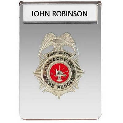 Acrylic Pocket Badge -One Engraved Plate