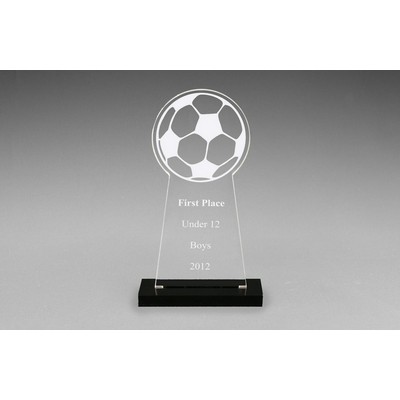 Snap-In Acrylic Soccer Award (6")