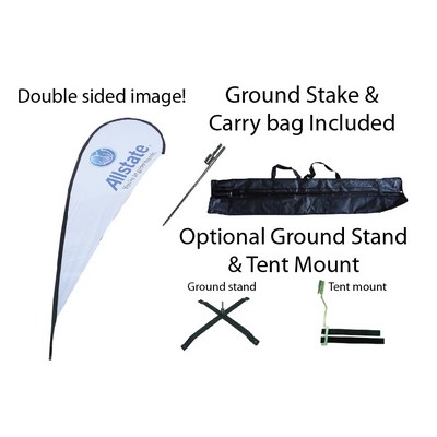 11' Double Sided Tear Drop Flag Kit