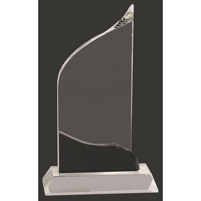 Crystal Wave Award L - 10'' h