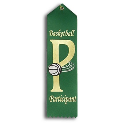 Stock Basketball Event Ribbon - Participant