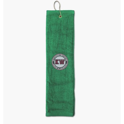 100% Cotton Trifold Velour Golf Towel 16"X22"