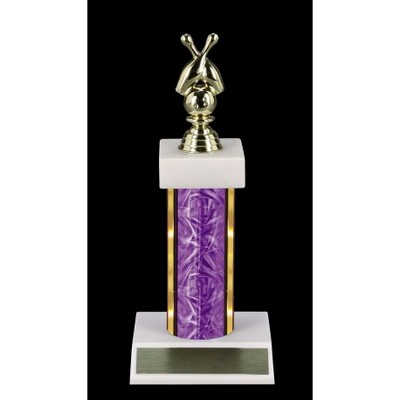 9" Small Single Column Bowling Economy Series Trophy