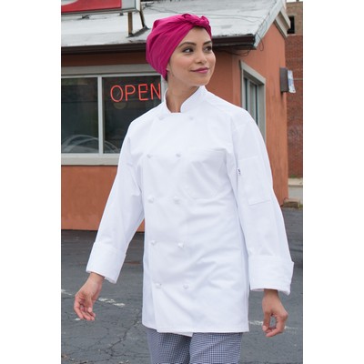 100% Cotton Twill Classic 10-Knot Chef Coat (2XL-3XL)